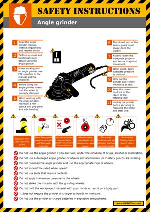 Safety Instructions - Angle grinder