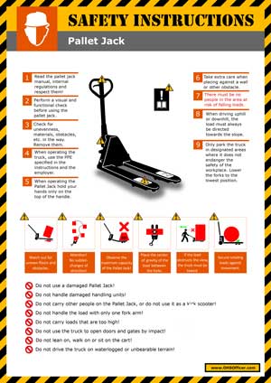 Safety Instructions - Pallet Jack