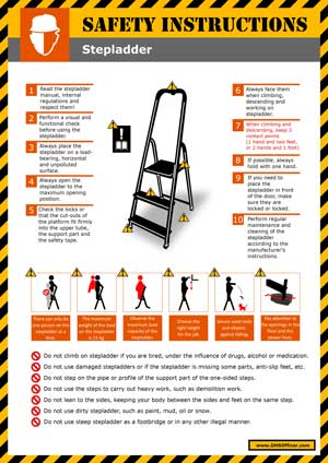 Safety Instructions - Stepladder